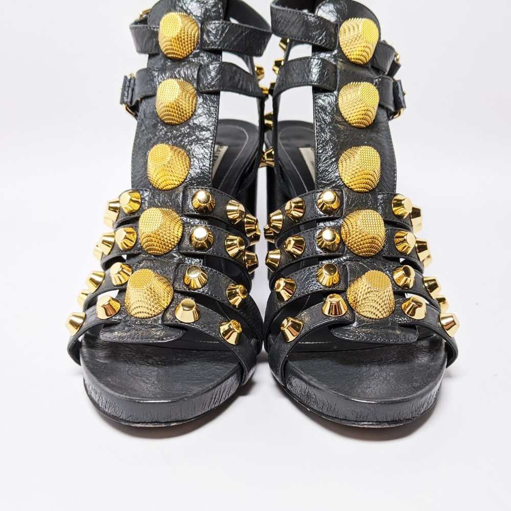 SOLD Balenciaga Giant Stud Heel Sandals - Picture 2 of 8